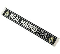 Real Madrid Schal Real - Offizielle Kollektion, 140 cm, Grau / Schwarz, 140