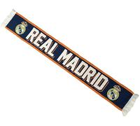 Real Madrid Schal Real - Offizielle Kollektion, 140 cm, Marineblau und Orange, 140