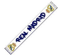 Real Madrid Strickschal Nr. 32, offiziell lizenziert, Weiß, 140 cm x 20 cm, weiß, Einheitsgröße