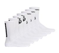 Real Madrid Unisex Socken, 7er Pack - Tennis Socks, Schriftzug-Logo, Baumwollmischung, einfarbig Weiß 39-42