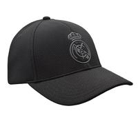 Real Madrid Verstellbare Kappe, GO47, Schwarz, dunkles Wappen