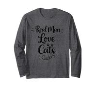 Real Man Love Cats - Lustige Kätzchen, Kätzchen, Katzenliebhaber, Katze, Väter Langarmshirt
