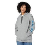 Rebar Graphic Hoodie, grau meliert, Small