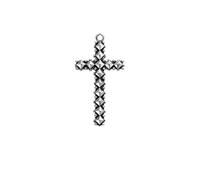 Rebel and Rose Pendant Studded Cross Antic RR-PD005-S-M Anhänger