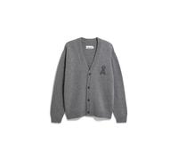 Armedangels - REC WOOL KNIT JACKET mid silver melange - Gr. - M