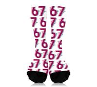 Reccisokz 1 Paar Ice Cream 67 Socken, 360° Nahtloser Wärmeübertragung, Atmungsaktiv & Schweißableitend, Funny Presents for Männer und Frauen(39-44 Größe)