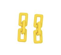 Rechteckige Ohrringe für Frauen Quadratische Acrylohrringe Geometrische Statement-Ohrringe Titanohrringe Für Männer (A-014, One Size)