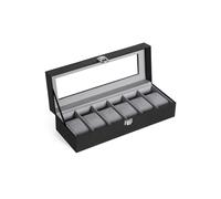 Rechteckige Uhrenbox für 6 Uhren