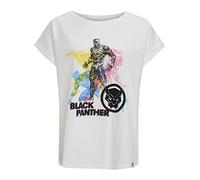 Recovered Damen Marvel Multi Coloured Black Panther Womens Boyfriend T Shirt, Schwarz, S EU