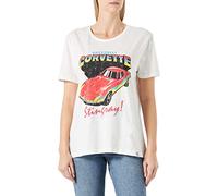 Recovered Women's Vintage Corvette Stingray Ecru Womens Fitted by M T-Shirt, M