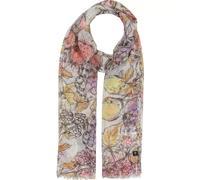 Fraas Schal Sustainability Edition – recyceltes Polyester, Früchte-Print, 50x180 cm Smoky Grape