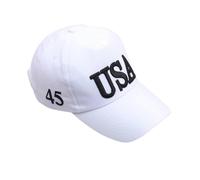 (Red) Baseball Cap Unisex Athletic Low Profile USA American Flag Embroidery Cotton Adjustable for Snapback Dad Hat for Men Wom White