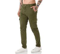 Red Bridge Herren Hose Cargo Chino Pants Basic Baumwolle Khaki W30 L32
