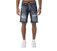 Red Bridge Herren Jeans Shorts Kurze Hose Denim Distressed Basic Blau W32