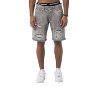 Red Bridge Herren Jeans Shorts Kurze Hose Denim Distressed Basic Grau W32