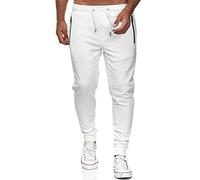 Red Bridge Herren Jogginghose Jogger Hose Freizeithose Sweat-Pants R-B-J M4236-Weiß-XL