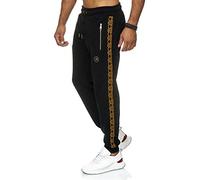 Red Bridge Herren Jogginghose Jogger Hose Sweat-Pants R-Logo Premium M4237 Schwarz L