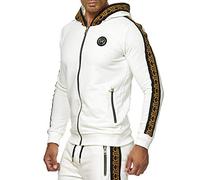 Red Bridge Herren Sweatjacke Kapuzenpullover Reißverschluss R-Logo Weiß XL