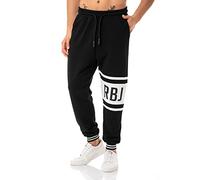 Red Bridge Jogging-Hose für Herren Jogger Sweat-Pants Freizeithose RBJ Print Schwarz S