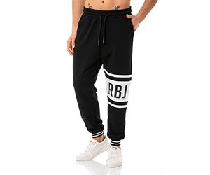 Red Bridge Jogging-Hose für Herren Jogger Sweat-Pants Freizeithose RBJ Print Schwarz XXL