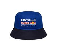 Red Bull ENERGY WEAR, ORBR Kinder Essential Bucket Hat New Era 2026, Offizieller Fanartikel, Blau-Dunkelblau mit Oracle Red Bull Racing Logo, 100% Baumwolle