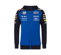 Red Bull Energy WEAR, ORBR Kinder Replica Zip Hoodie 2026, Offizieller Fanartikel, Blau-Dunkelblau mit Oracle Racing Logo, Hochwertiger Polyester-Elastan-Mix