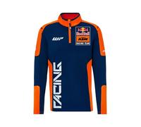 Red Bull - KTM Replica Team Half Zip Sweater - Herren - Offizielle Merchandising-Artikel, Dynamisches Racing-Design, Atmungsaktives Material - Größe L - Blau/Orange
