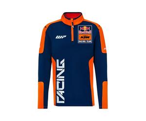 Red Bull - KTM Replica Team Half Zip Sweater - Herren - Offizielle Merchandising-Artikel, Dynamisches Racing-Design, Atmungsaktives Material - Größe M - Blau/Orange