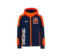 Red Bull - KTM Replica Team Zip Hoodie - Durchgehender Reißverschluss - Dynamisches Design - Kinder - 140 - Blau/Orange