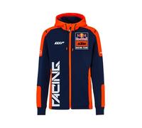 Red Bull - KTM Replica Team Zip Hoodie - Offizielles Merchandise, Dynamischer Renn-Print, Premium-Qualität - Herren - Größe 3XL - Blau/Orange