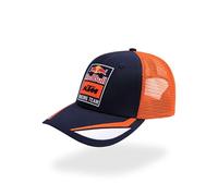 Red Bull - KTM Turbo Trucker Cap - Unisex - Einheitsgröße - Gebogener Schirm - Verstellbarer Druckknopfverschluss