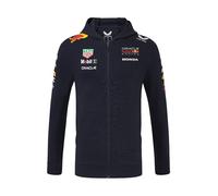 Red Bull Racing F1 Team Full Zip Hooded Sweatshirt Official 2025 Season Night Sky Blue (UK, Alpha, L, Regular, Regular, Navy), Navy, L