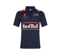 Red Bull Racing F1 Team Special Drivers Poloshirt, Night Sky Blue, Max Verstappen #1, Saison 2025 (UK, Alpha, XL, Regular, Regular, Marineblau)
