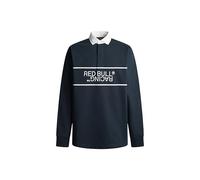 Red Bull Racing X Pepe Jeans Herren RBR Logo Reflect Panel Rugby Shirt Polo, Blue (Dulwich Blue),