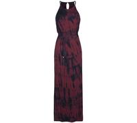 RED by EMP Damen rot-schwarzes Maxikleid mit Batik-Muster M
