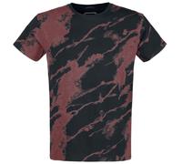 RED by EMP Batik T-Shirt T-Shirt schwarz bordeaux in XL