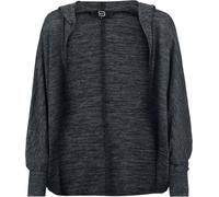 RED by EMP Damen grau melierter Cardigan mit Kapuze S