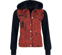 RED by EMP Denim Soul Jeansjacke schwarz rot in L
