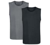 RED by EMP Double Tank Tank-Top schwarz grau in M