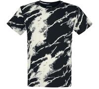 RED by EMP Herren schwarz-weißes Batik T-Shirt S