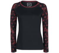 RED by EMP Long Raglan Road Langarmshirt schwarz in L