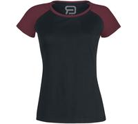 RED by EMP Short Raglan Road T-Shirt schwarz bordeaux in 3XL