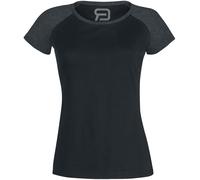 RED by EMP Short Raglan Road T-Shirt schwarz grau meliert in 3XL