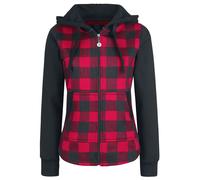 RED by EMP Stay Different Kapuzenjacke schwarz rot in 5XL