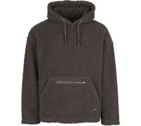 RED by EMP Herren Kapuzenpullover Teddy Fur Hoody Oliv