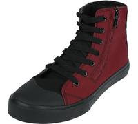 RED by EMP Unisex schwarz-rote High Sneaker mit Reißverschluss EU43