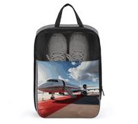 Red Carpet Flugzeug-Schuhtasche, Reise-Schuh-Organizer, wasserabweisend, Schuhbeutel mit Reißverschluss, Sneaker, Staubbeutel, grau, Einheitsgröße, modern, grau, Einheitsgröße, Modern