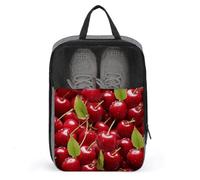 Red Cherries Schuhbeutel, Reise-Schuh-Organizer, wasserabweisend, Schuhbeutel mit Reißverschluss, Sneaker, Staubbeutel, grau, Einheitsgröße, modern, grau, Einheitsgröße, Modern