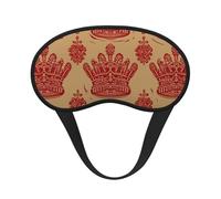Red Crown Schlafmaske für Damen und Herren, weiche und bequeme Schlafmaske, Verdunkelung, Augenabdeckung für Reisen, Yoga, Nickerchen, Schichtarbeit