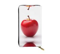 Red Fruits Close-up Pattern Leder Clutch (19,1 x 10,4 cm) - Münzkarten-Schlüsseletui